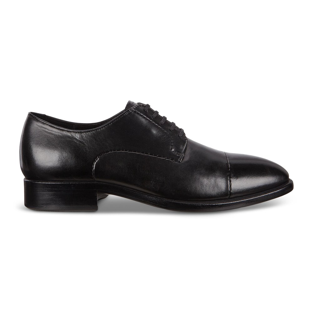 Zapatos Derby Hombre - ECCO Vitrus Mondial Cap-Toes - Negros - XQM697302